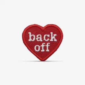 PATCH GANG Bordado termocolante pequeno coração back off - 183