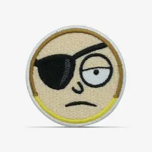 PATCH GANG Bordado termocolante Morty do Mal redondo - 232