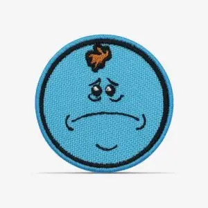 PATCH GANG Bordado termocolante Mr. Meeseeks Triste - 240