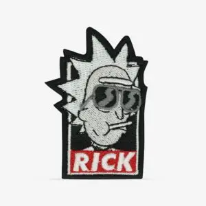PATCH GANG Bordado termocolante Rick retângulo Rick Morty - 248