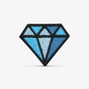 PATCH GANG Bordado Termocolante Pequeno Diamante Old School - 269