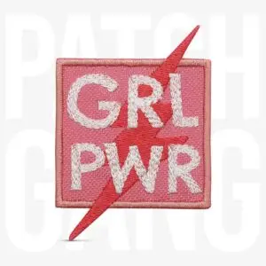 PATCH GANG Bordado termocolante Grl Pwr 5,8x8cm - 277