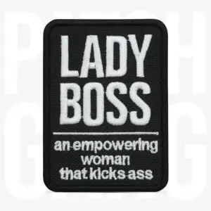 PATCH GANG Bordado termocolante Lady Boss 6,1x8,5cm - 278