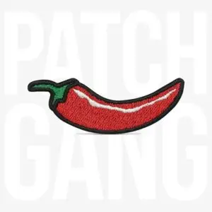 PATCH GANG Bordado termocolante Pimenta 6x2,2cm - 281