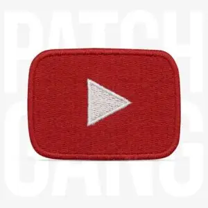 PATCH GANG Bordado termocolante YouTube Logo 6x4,2cm - 284