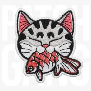 PATCH GANG Gato com Carpa 6,5x7cm - 311