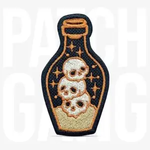 PATCH GANG Crânios na garrafa 4x7cm - 326