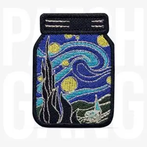 PATCH GANG Noite estrelada no pote 5x7cm - 328
